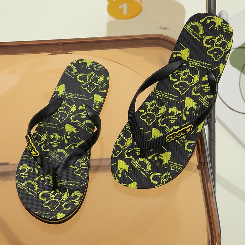 Wholesale Indoor Outdoor Rubber Sandals Thong Foot Pain Relief custom baroque style Slipper Men Ultra Soft Womens Flip Flops