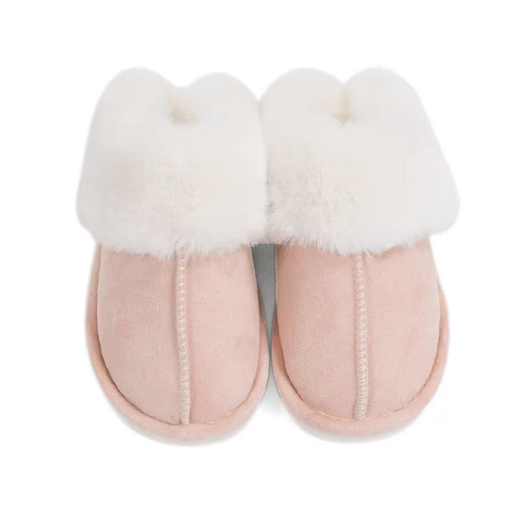 Winter Cozy Women Warm Home Slippers Fluffy Soft Memory Foam Comfy Fashion Faux Fur Plush Slide Slippers