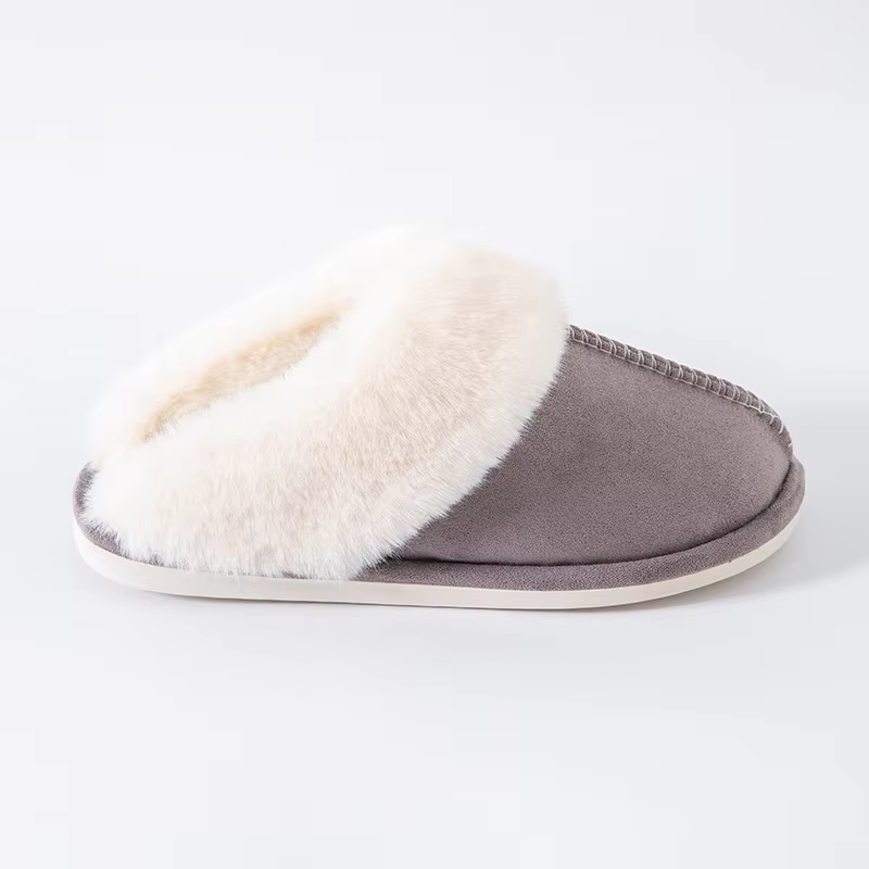 Winter Cozy Women Warm Home Slippers Fluffy Soft Memory Foam Comfy Fashion Faux Fur Plush Slide Slippers