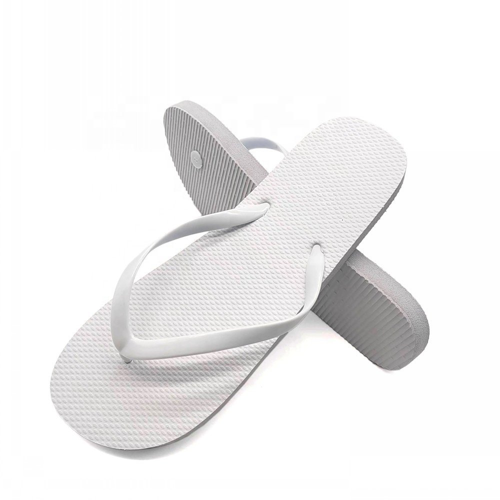 Customized Hot Sale Cheap Soft Bulk Blank White Wedding Beach Flip Flops Slipper For Wedding Guest