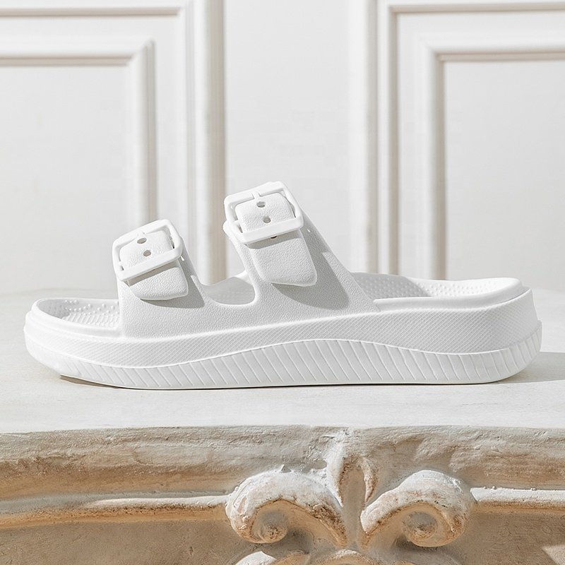 Fashion men 'shoes with heel Customized logo EVA slides slipper summer beach women men plush sandal male platform sandals