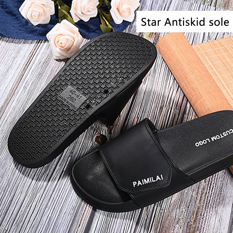 Designer Adjustable Upper Womens Mens Beach Sandal Custom 3D Print Summer Slides PVC Slippers Custom With Logo Unisex Men Women