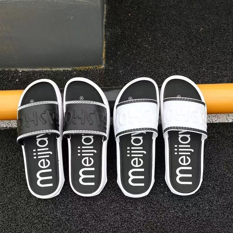 Wholesale Flip-flops striped Men Slippers Comfortable Beach Sandals Men Casual Shoes House Flip Flop Bathroom Shoes