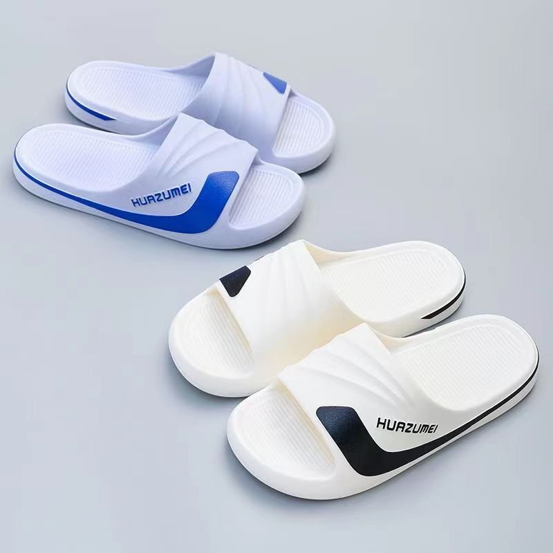 Wholesale Flip-flops striped Men Slippers Comfortable Beach Sandals Men Casual Shoes House Flip Flop Bathroom Shoes