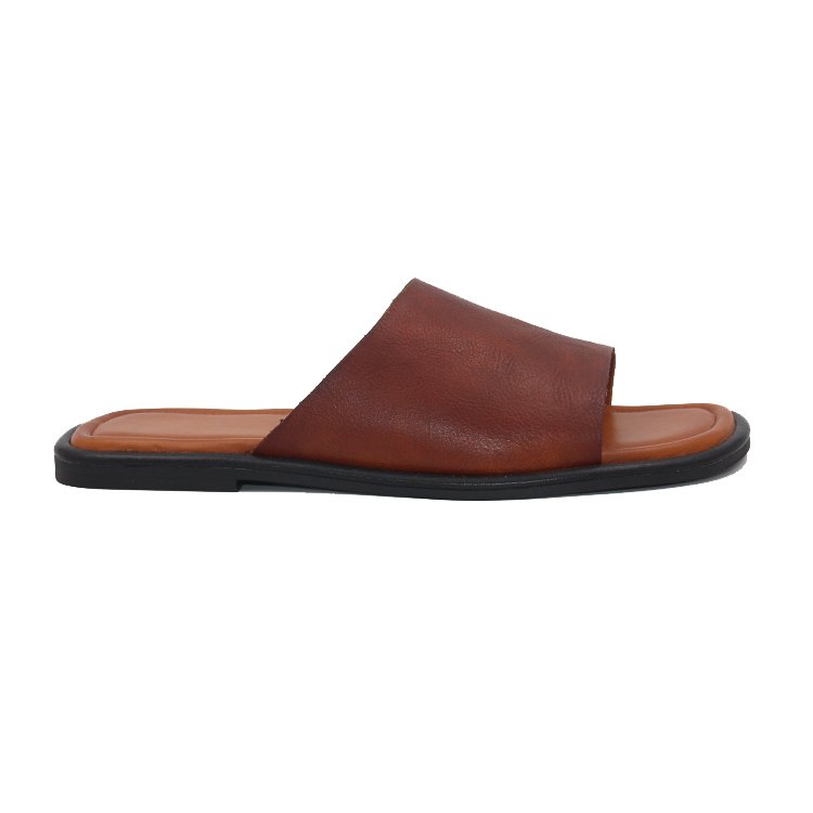 Top-Level Summer Men's Slipper GENUINE Leather Comfortable and Light Weight OEM Designs Soft Leather Slipper