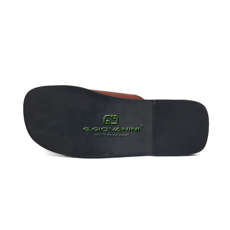 Top-Level Summer Men's Slipper GENUINE Leather Comfortable and Light Weight OEM Designs Soft Leather Slipper