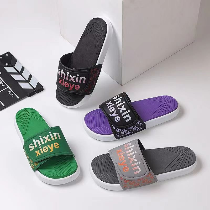 Non-slip Home Men House Casual Slippers Sandals Shoes Men's Outdoor Cushioned PVC Sole Slides Slippers