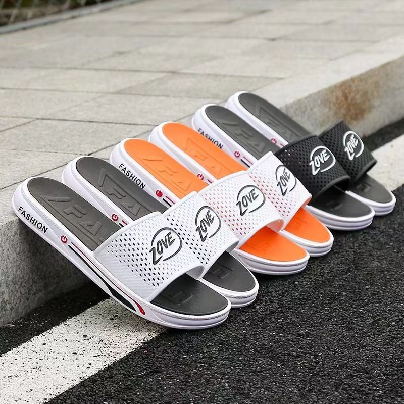 Non-slip Home Men House Casual Slippers Sandals Shoes Men's Outdoor Cushioned PVC Sole Slides Slippers