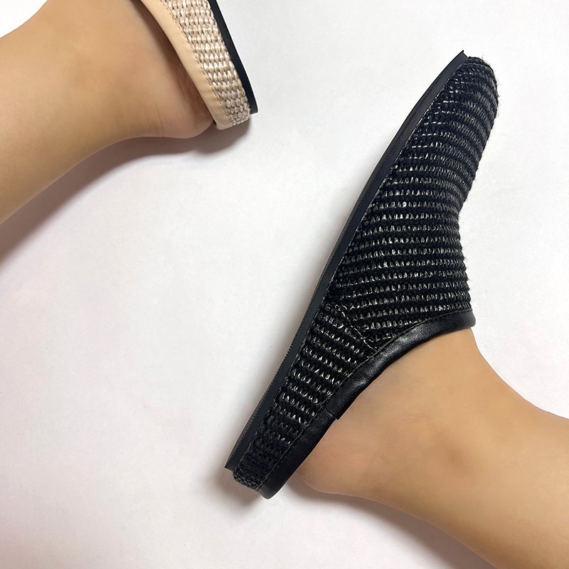 Factory custom women loafer flat slide slippers