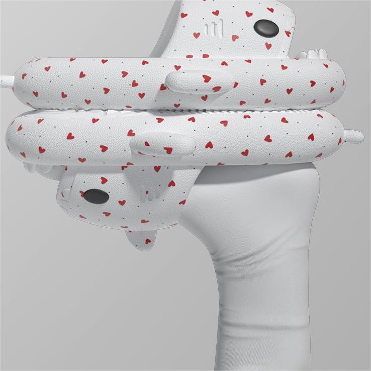 Custom Unisex Colorful Rainbow Non Slip Shower Bathroom Eva Foam Slipper Pillow Gradient Cloud Shark Slide Slippers for Women