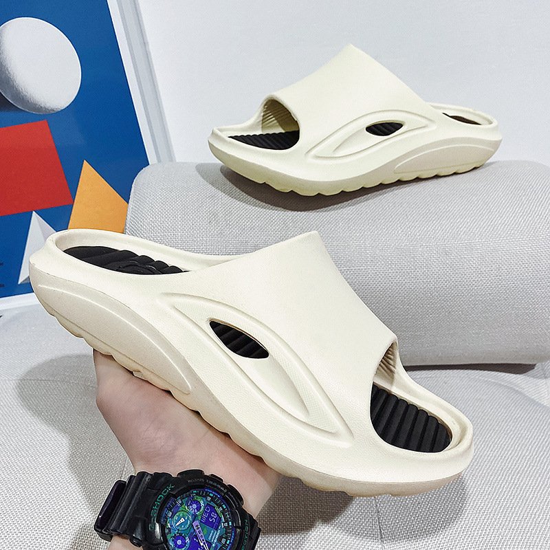 Fashion Cool Double Color Sports Slipper Beach EVA Slide Sandal Massage Slides Slippers Custom Logo