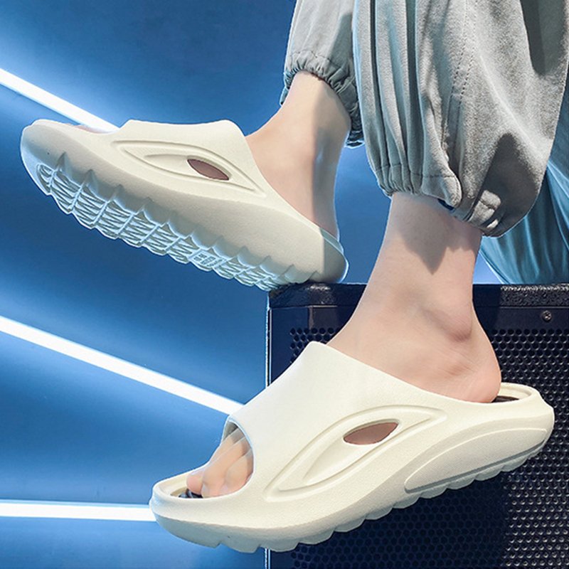 Fashion Cool Double Color Sports Slipper Beach EVA Slide Sandal Massage Slides Slippers Custom Logo