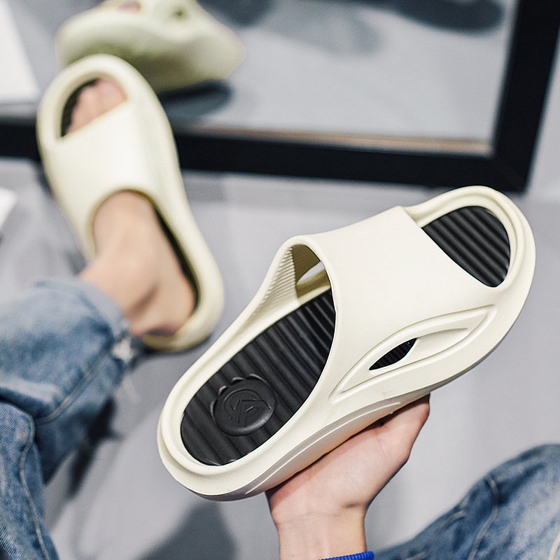 Fashion Cool Double Color Sports Slipper Beach EVA Slide Sandal Massage Slides Slippers Custom Logo
