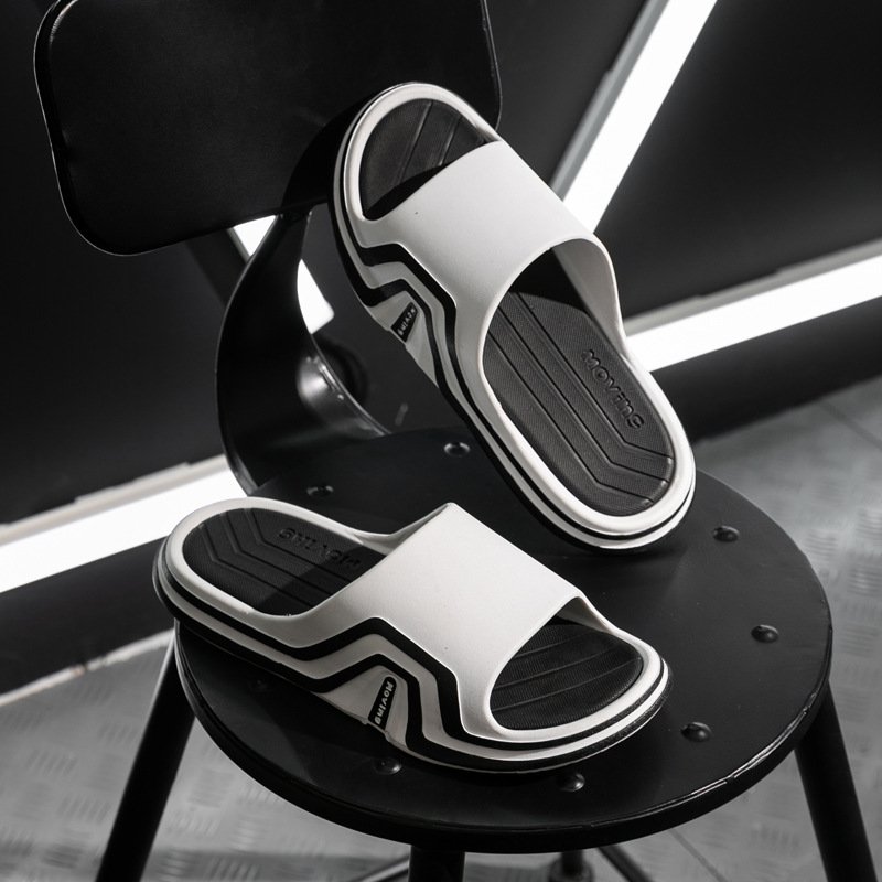 Wholesale Cheap Price Summer Quick Drying Anti-slip Mens Beach Flat Slide Slipper Sandals for Indoor Outdoor Beach Pool Shower