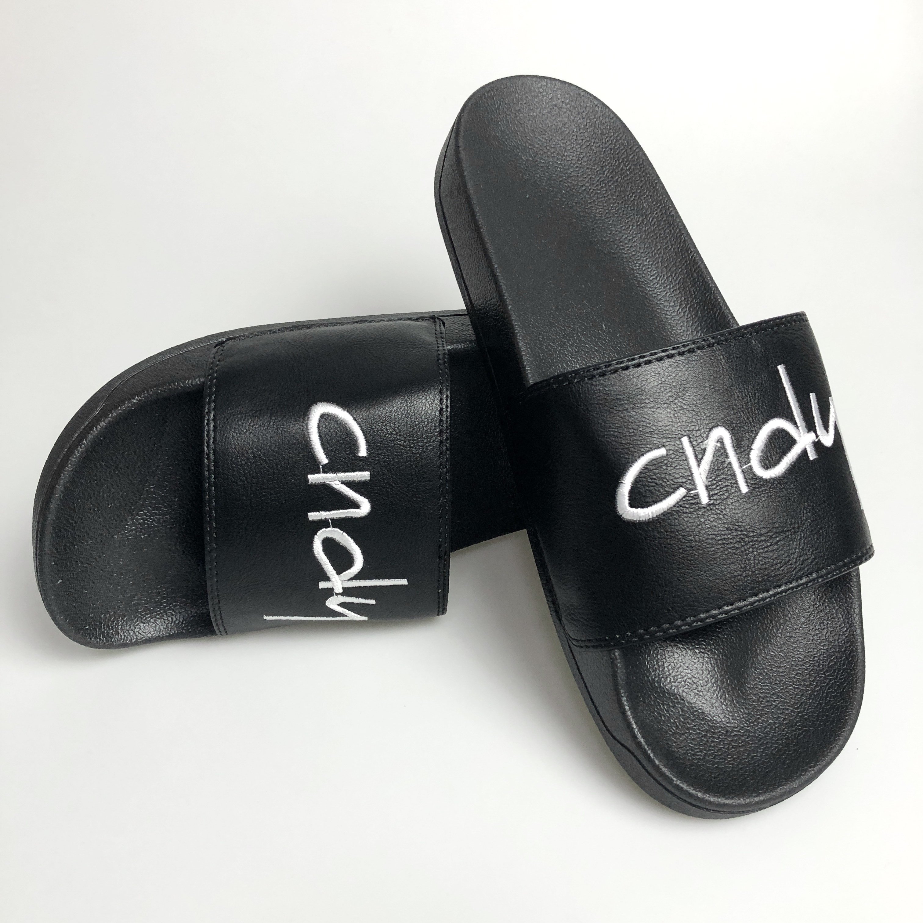 House Slippers Hotel Beach Unisex Slipper Embroidered Plastic Gym Home Custom Logo Slide Sandals Women Men