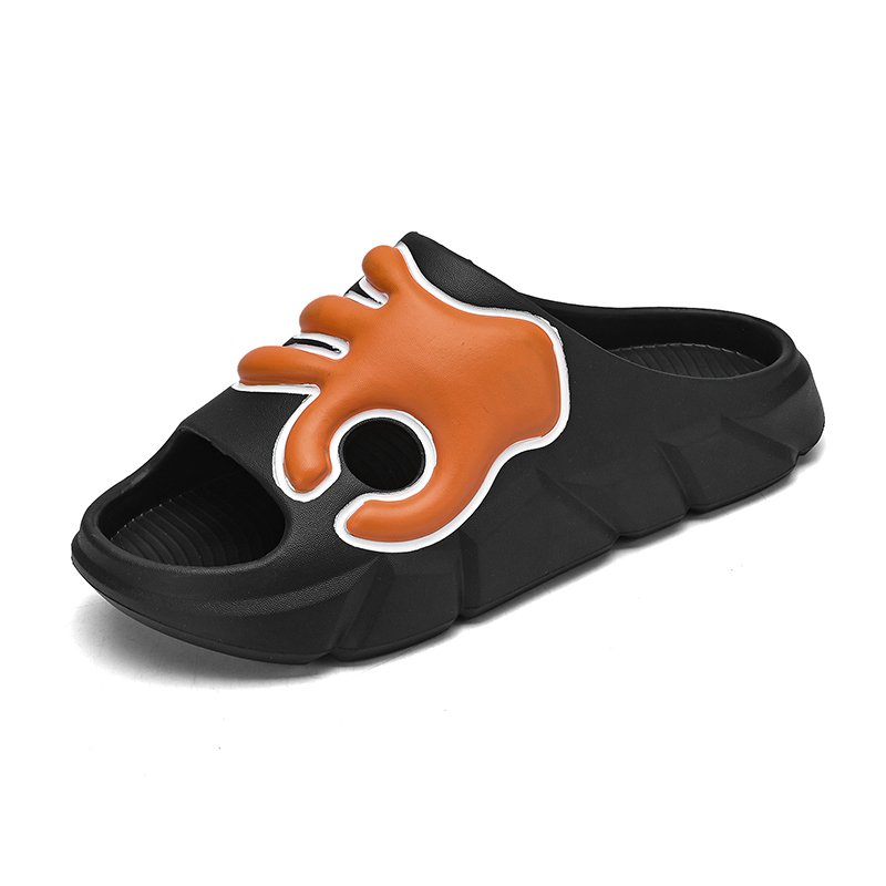 Summer Casual Men EVA Soft Slippers OK Gesture Design Outdoor Beach Men Foam Slides