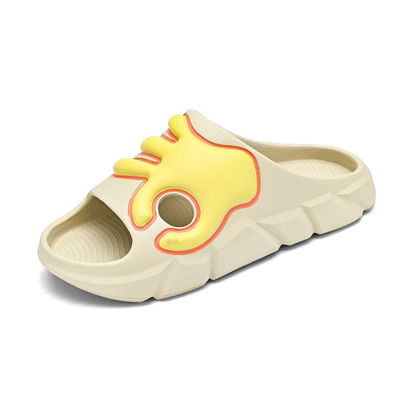 Summer Casual Men EVA Soft Slippers OK Gesture Design Outdoor Beach Men Foam Slides