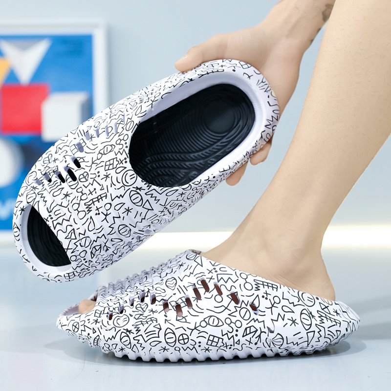 Eva Thick Sole Sandals Shoes Slides Shoes Slippers Unisex Slides Slippers Beach Waterproof Eva UFO Foam Slides