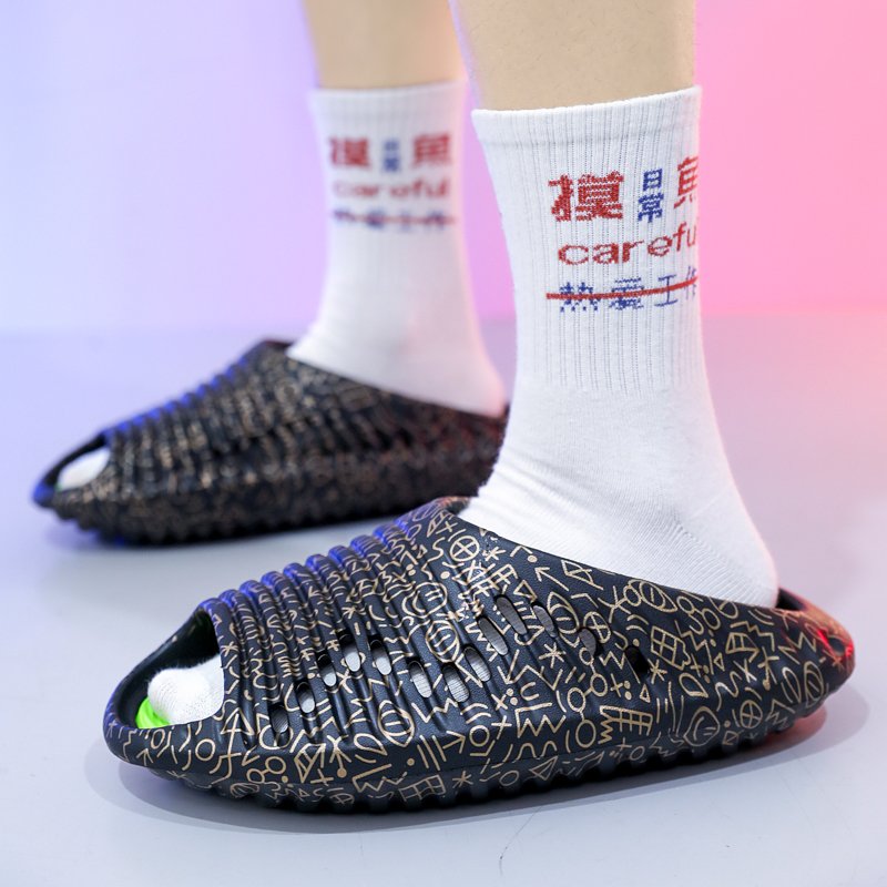 Eva Thick Sole Sandals Shoes Slides Shoes Slippers Unisex Slides Slippers Beach Waterproof Eva UFO Foam Slides