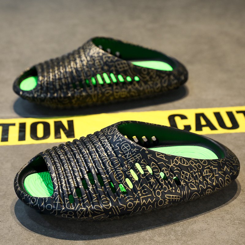 Eva Thick Sole Sandals Shoes Slides Shoes Slippers Unisex Slides Slippers Beach Waterproof Eva UFO Foam Slides