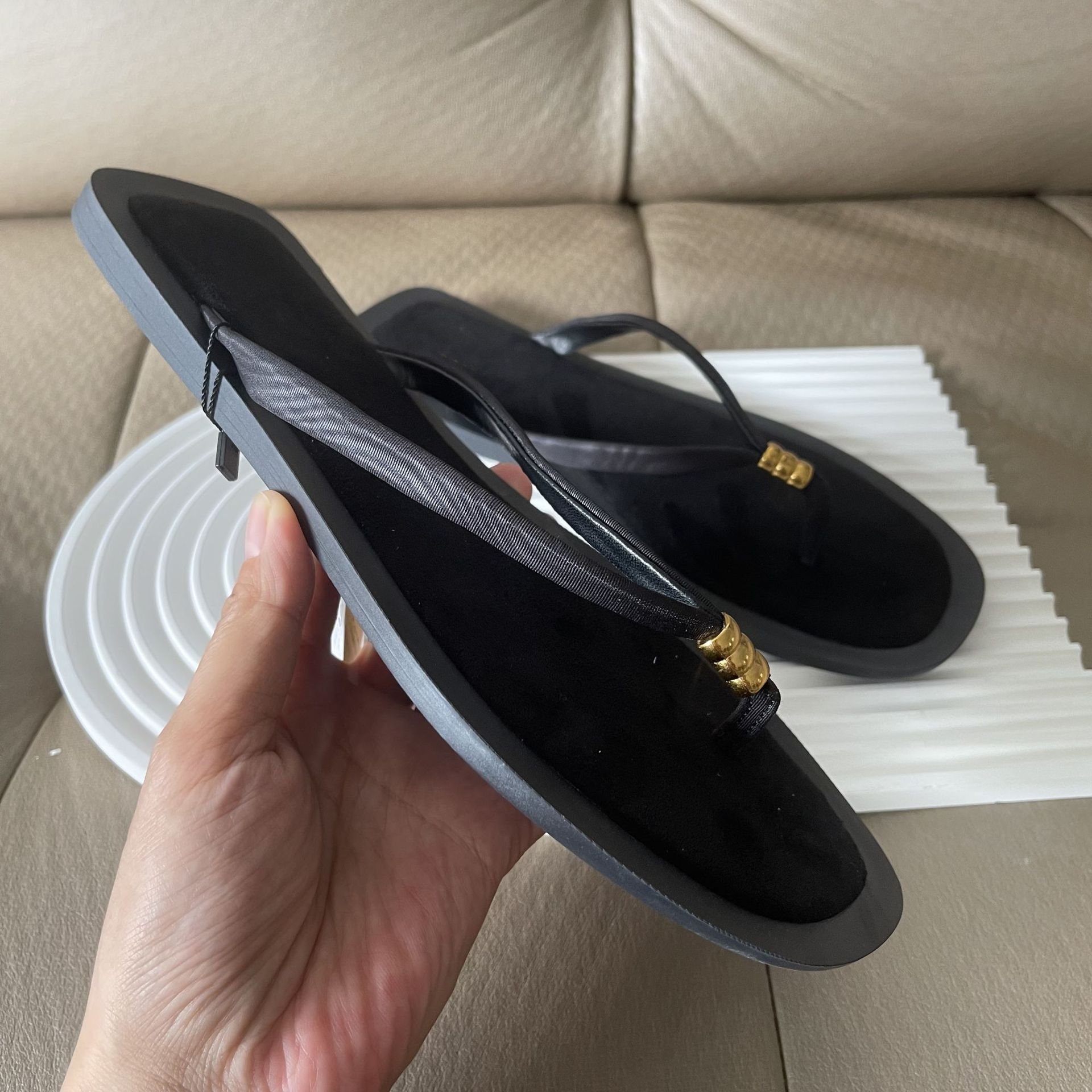 Hot Sale Recyclable Offset Printing Fashion Slippers Round Toe Ladies Sandals Outdoor Womens Slide Slippers za shoes