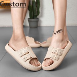 Customized unisex adult home slides slipper platform sandals summer beach women 's slipper plush men ladies shoes