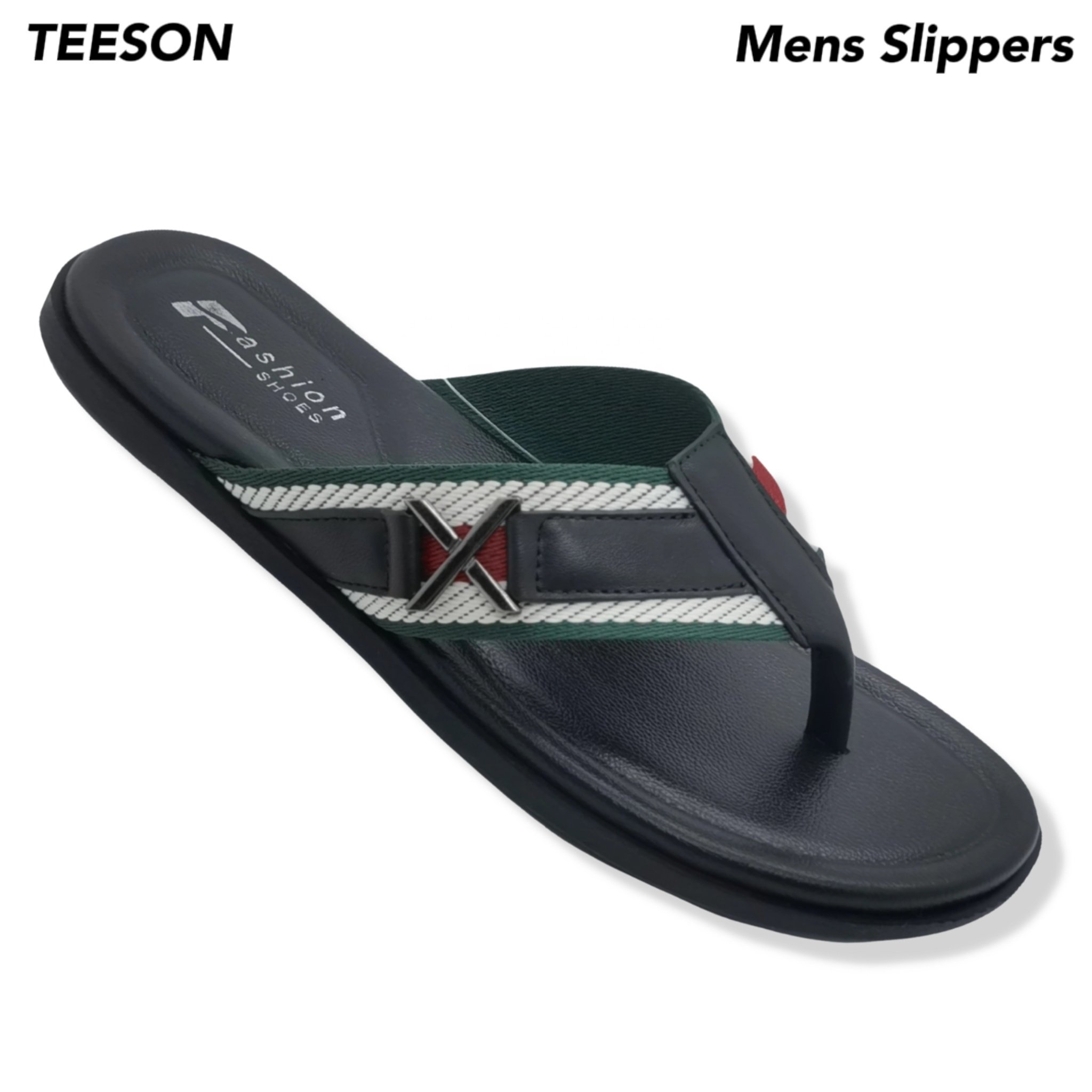 Factory Direct Wholesale Men Flat Sandal Man Pu Leather Men Slides Slipper