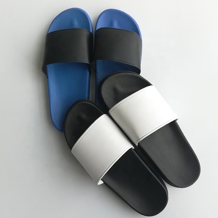 Cheap price custom logo slippers for unisex Plain Design For Make Your Own Design PU Sandals Custom Slides
