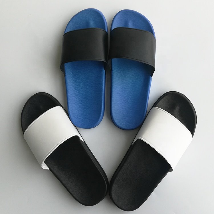 Cheap price custom logo slippers for unisex Plain Design For Make Your Own Design PU Sandals Custom Slides