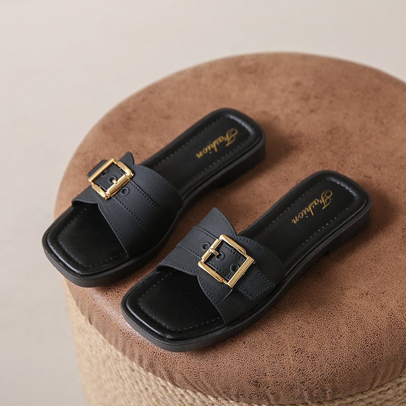 818 fashion new women's slides slipper casual comfort flat beach slippers
