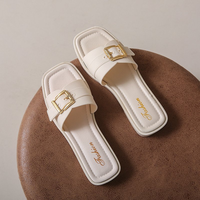 818 fashion new women's slides slipper casual comfort flat beach slippers