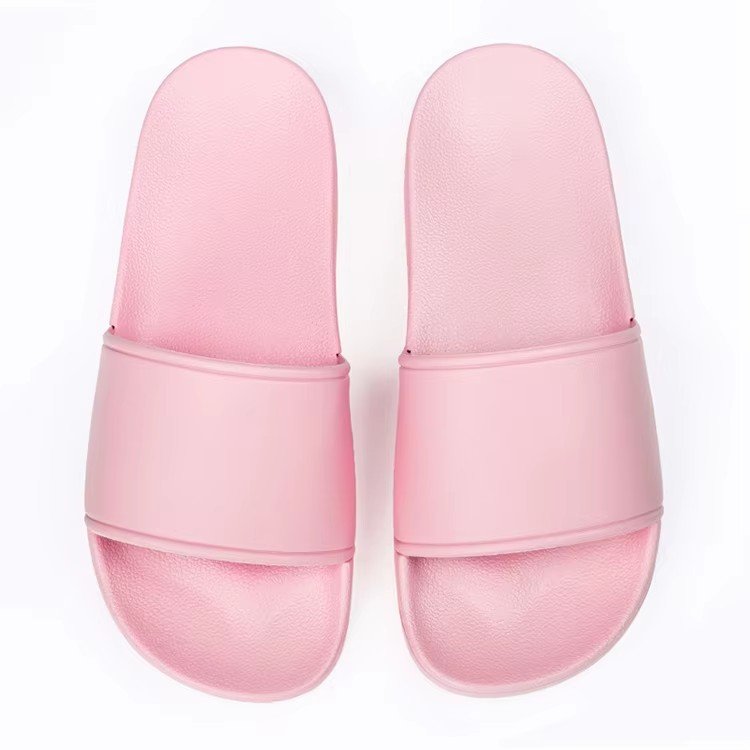 Custom Logo Unisex Summer One Strap Couple Home Bathroom Foam Customize Logo Slides Slippers Wholesale