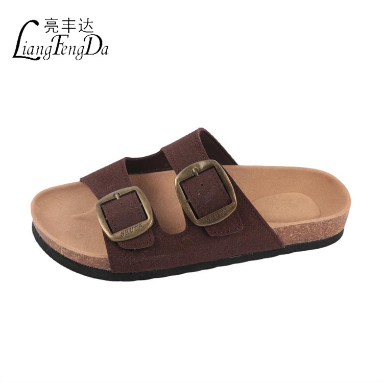 designer sandals Factory Wholesale Cork Sole Slippers Unisex Custom Soft Flat Slides Footwear Women's Slippers In Best Material