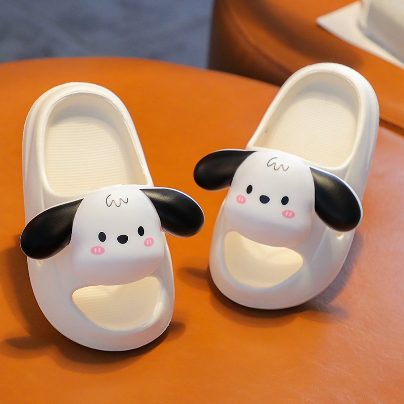 Soft Indoor Flip-Flops Sandals for Boys Girls Cute Cartoon Animal Slippers EVA Insole Flat Design Spring Beach Wear Wholesale