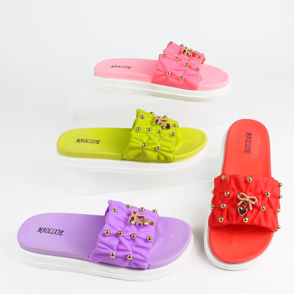 New Design Fashion Lady EVA Footwear Design Slipper Slide Slippers For Teenagers