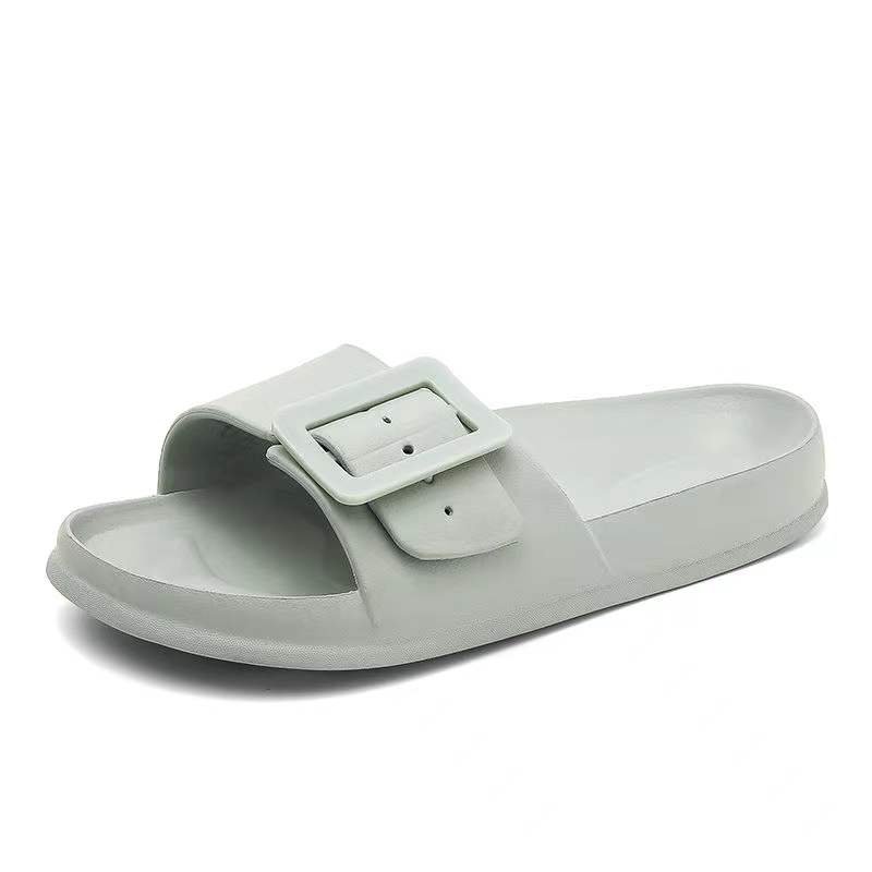 Nicecin wholesale Summer Slippers Slides Flat Slippers Injection Colorful Comfort Soft High Elasticity Adjustable Buckle slipper