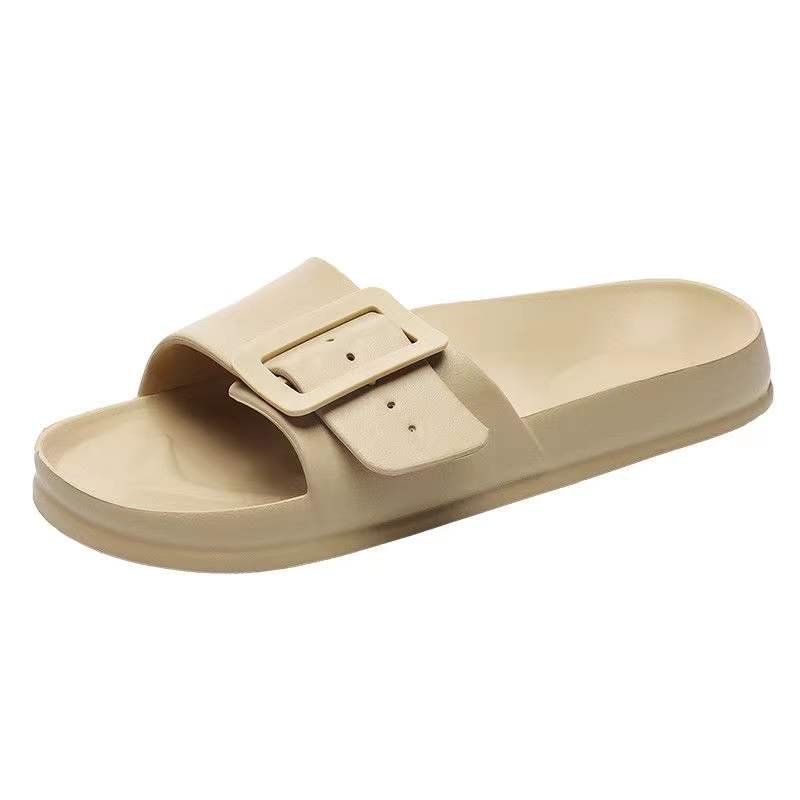 Nicecin wholesale Summer Slippers Slides Flat Slippers Injection Colorful Comfort Soft High Elasticity Adjustable Buckle slipper