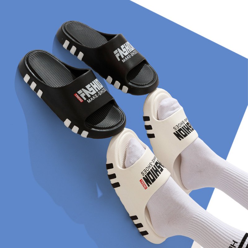 Wholesale Thick Sole Soft Slipper Non-slip Women's Shoes Home Slipper EVA Men's Shoes Comfortable Slides Slippers