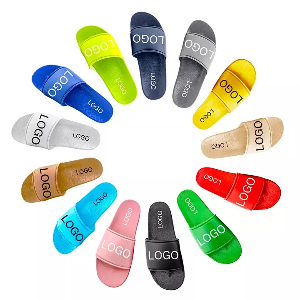 Cheap Factory Price Blank Sublimation Slide Sandals Blank With Cushion Blank