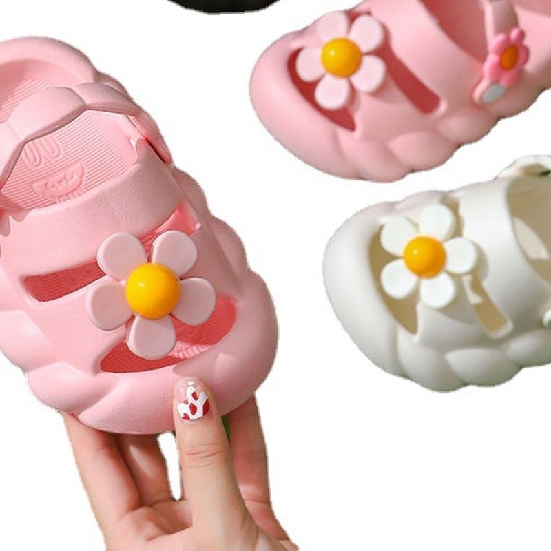 luxury fashion Princess girl baby non-slip shoes black and colorful soft soled family home anti water slippers
