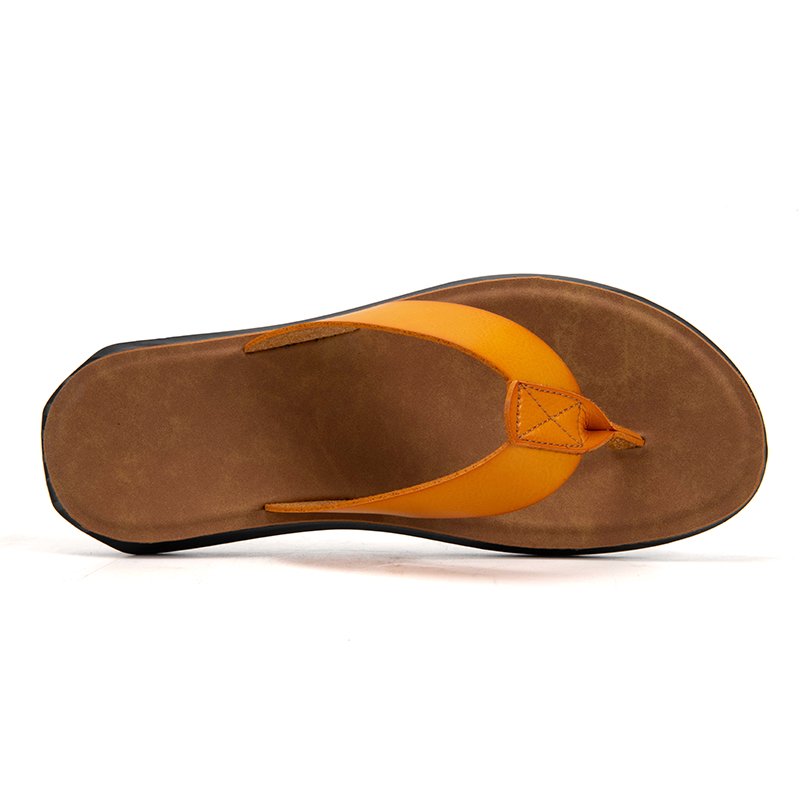 Flipflops Shoes Man Beach Luxury Genuine Leather Slippers Plus Size Thong Flip Flop 2022 Wholesale Casual for Men EVA Flip-flops