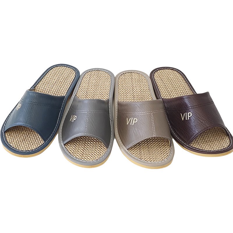 Cheap Indoor Slide Slipper Letter Embroidery Quick Dry Open Toe Home Use Slippers Men
