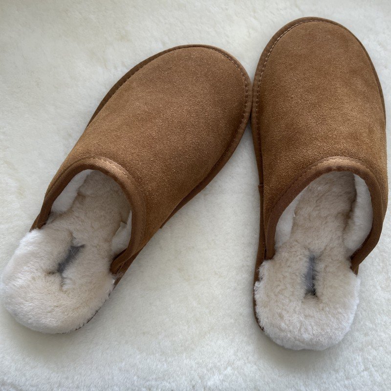 Custom logo ladies slippers winter men indoor outdoor home warm fluffy unisex flat shearling sheepskin Fashion fur slide slipper