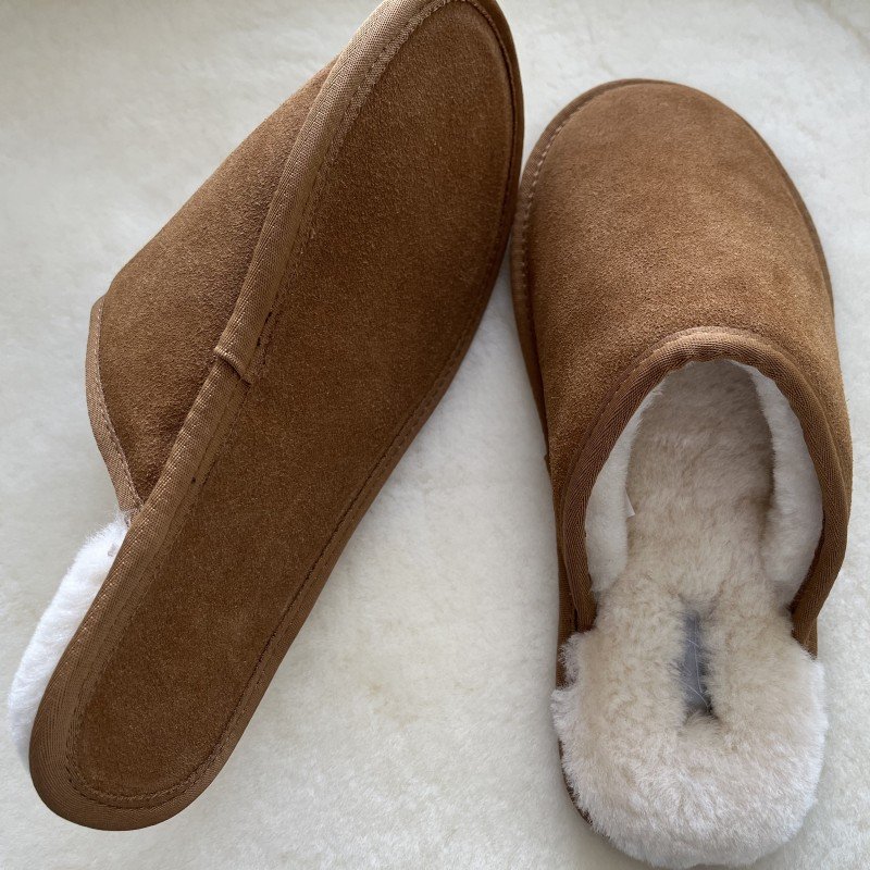 Custom logo ladies slippers winter men indoor outdoor home warm fluffy unisex flat shearling sheepskin Fashion fur slide slipper