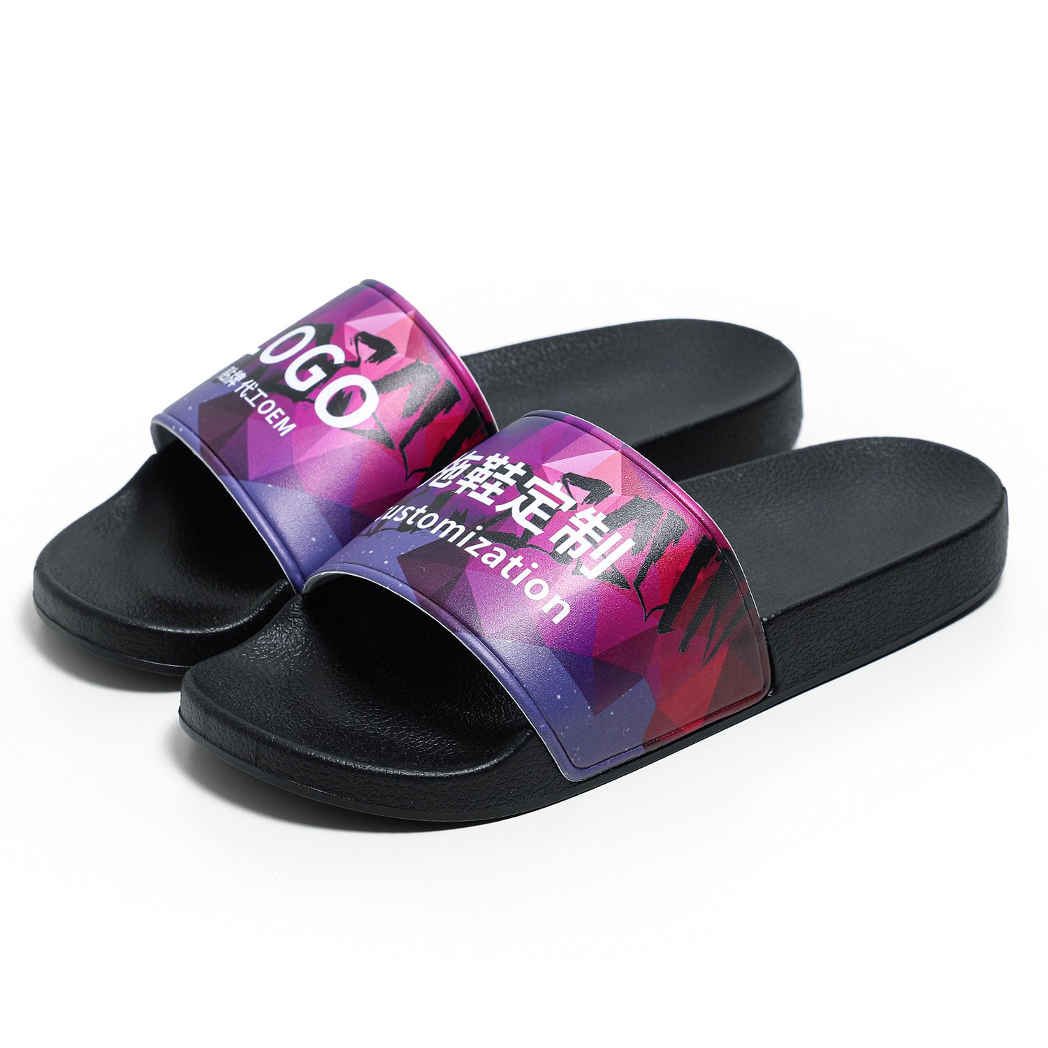 Customized Slides Slippers ODM OEM with no MOQ required Soft Women's Shoes Home Slippers Non-slip Men's Shoes