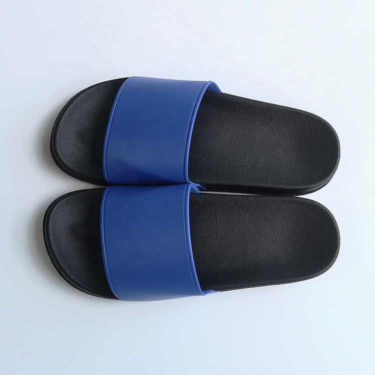 2020 Anti-Slip Custom Black Men Slipper Shoes, Blank men Slide Sandal, Summer Beach SPA Custom Logo Slippers Brand Slide Sandal