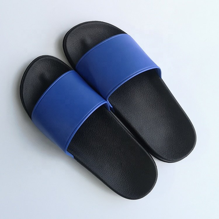 2020 Anti-Slip Custom Black Men Slipper Shoes, Blank men Slide Sandal, Summer Beach SPA Custom Logo Slippers Brand Slide Sandal