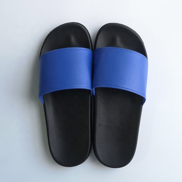2020 Anti-Slip Custom Black Men Slipper Shoes, Blank men Slide Sandal, Summer Beach SPA Custom Logo Slippers Brand Slide Sandal