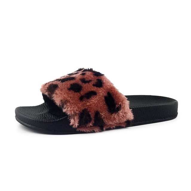 Greatshoe faux fur ladies slides sandals for women indoor soft fur slippers girls sandals slides footwear