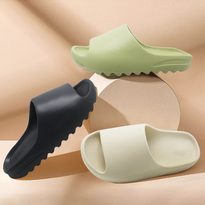 EVA outside open toe non-slip shoes for unisex soft cloudy height increasing outdoor women sandals home slides slippers